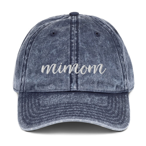 Mimom | Embroidered Vintage Cotton Twill Hat