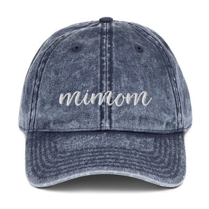 Mimom | Embroidered Vintage Cotton Twill Hat