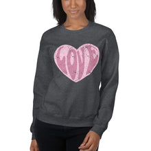 Load image into Gallery viewer, Valentine&#39;s Day | Retro Love Heart | Crew Neck Sweatshirt