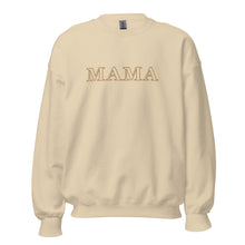 Load image into Gallery viewer, MAMA Gold Outline | Embroidered Crew Neck Sweatshirt