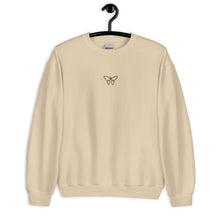 Load image into Gallery viewer, Butterfly | Embroidered Crew Neck Sweatshirt