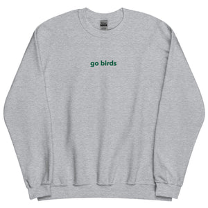Go Birds | Embroidered Crew Neck Sweatshirt