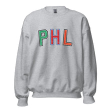 Load image into Gallery viewer, PHL Philadelphia Sports | Crew Neck Sweatshirt
