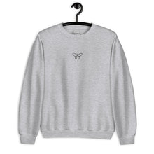 Load image into Gallery viewer, Butterfly | Embroidered Crew Neck Sweatshirt
