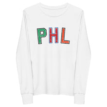 Load image into Gallery viewer, PHL Philadelphia Sports | Youth Long Sleeve Tee