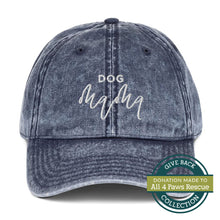 Load image into Gallery viewer, Dog Mama | Embroidered Vintage Cotton Twill Hat