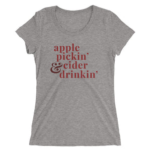 Apple Pickin' & Cider Drinkin' | Crew Neck T-shirt