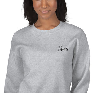 Mimi | Embroidered Crew Neck Sweatshirt