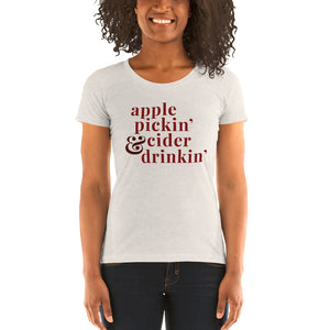 Apple Pickin' & Cider Drinkin' | Crew Neck T-shirt