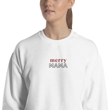 Load image into Gallery viewer, Merry Mama | Embroidered Crew Neck Sweatshirt