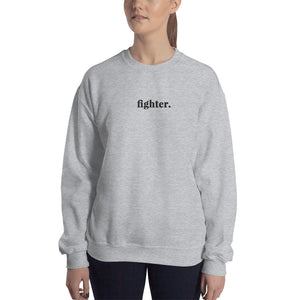 Fighter | Embroidered Crew Neck Sweatshirt