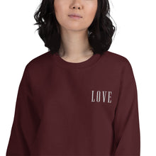 Load image into Gallery viewer, LOVE | Embroidered Crew Neck Sweatshirt