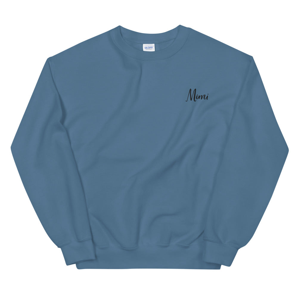 Mimi | Embroidered Crew Neck Sweatshirt