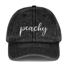 Load image into Gallery viewer, Peachy | Embroidered Vintage Cotton Twill Hat