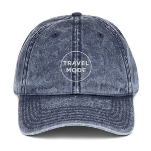 Travel Mode | Embroidered Vintage Cotton Twill Hat