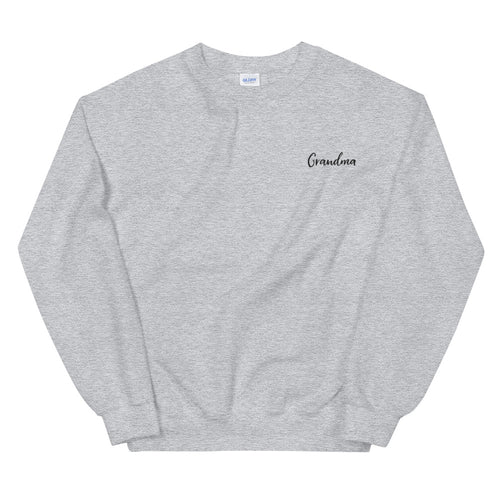 Grandma | Embroidered Crew Neck Sweatshirt