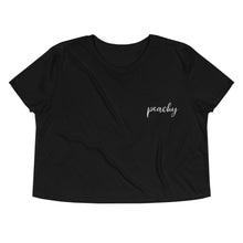 Load image into Gallery viewer, Peachy | Embroidered Crop Tee