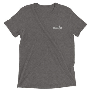 Auntie | Embroidered Tri-blend T-Shirt