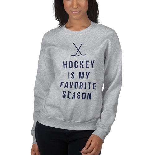 Hockey is My Favorite Season | Crew Neck Sweatshirt