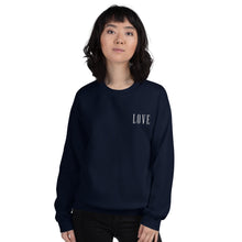 Load image into Gallery viewer, LOVE | Embroidered Crew Neck Sweatshirt