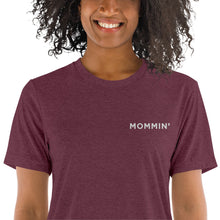 Load image into Gallery viewer, Mommin&#39; | Embroidered Tri-blend T-Shirt