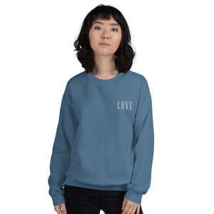 LOVE | Embroidered Crew Neck Sweatshirt
