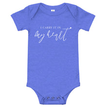 Load image into Gallery viewer, I carry it in my heart | Baby onesie