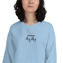 Load image into Gallery viewer, Hockey Mama | Embroidered Crew Neck Sweatshirt