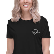 Load image into Gallery viewer, Dog Mama | Embroidered Crop Tee
