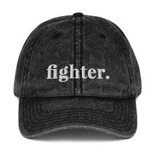 Load image into Gallery viewer, Fighter | Embroidered Vintage Cotton Twill Hat