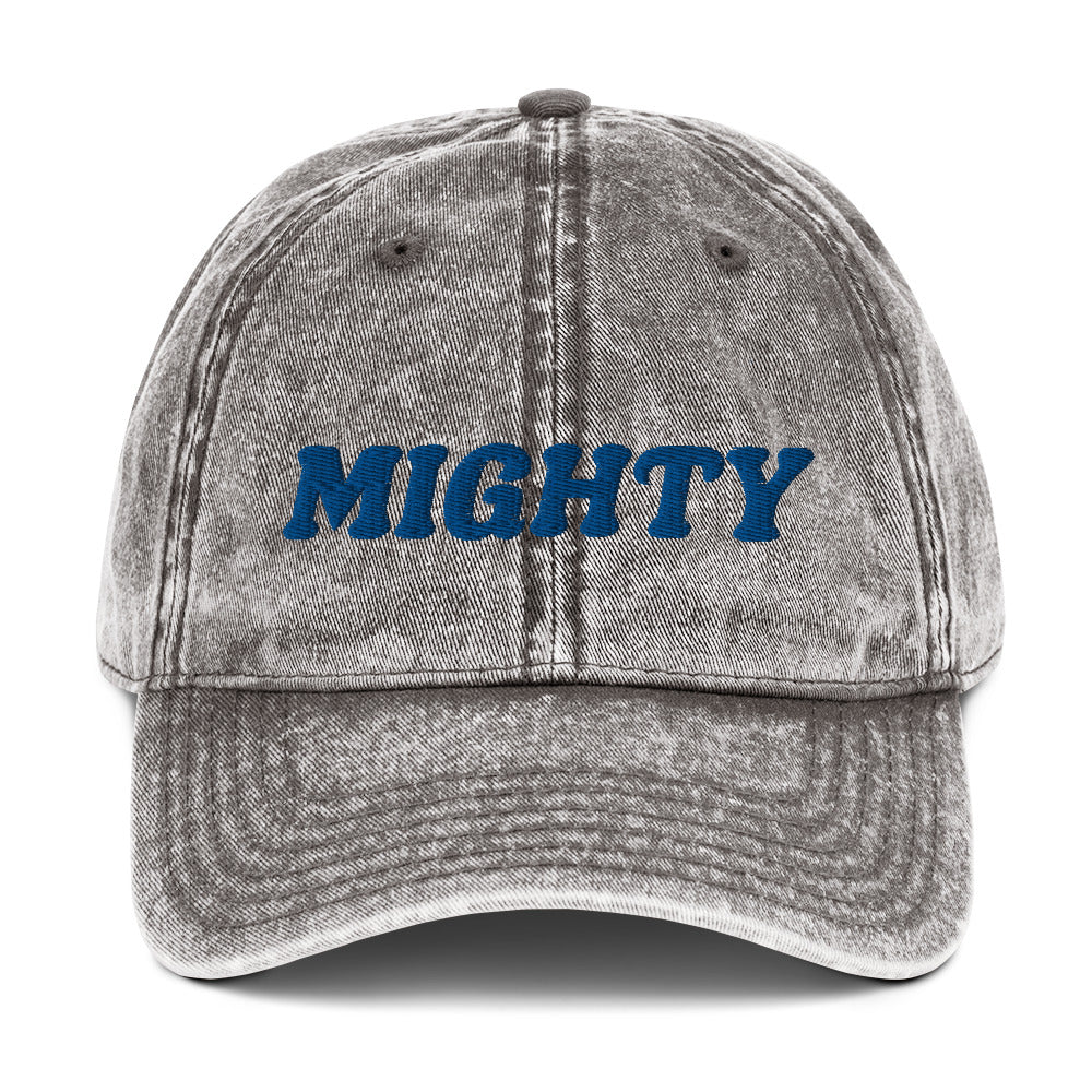 Mighty | Embroidered Vintage Cotton Twill Hat