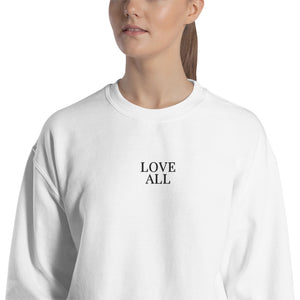 Love All | Embroidered Crew Neck Sweatshirt