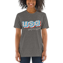 Load image into Gallery viewer, USA United We Stand | Tri-blend T-Shirt